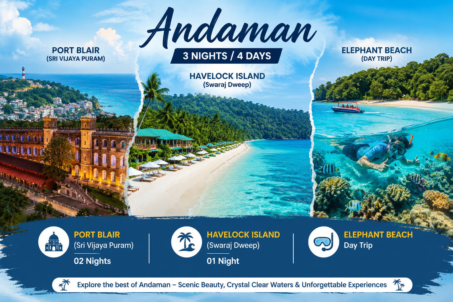 Andaman 3 Nights 4 Days Tour Package