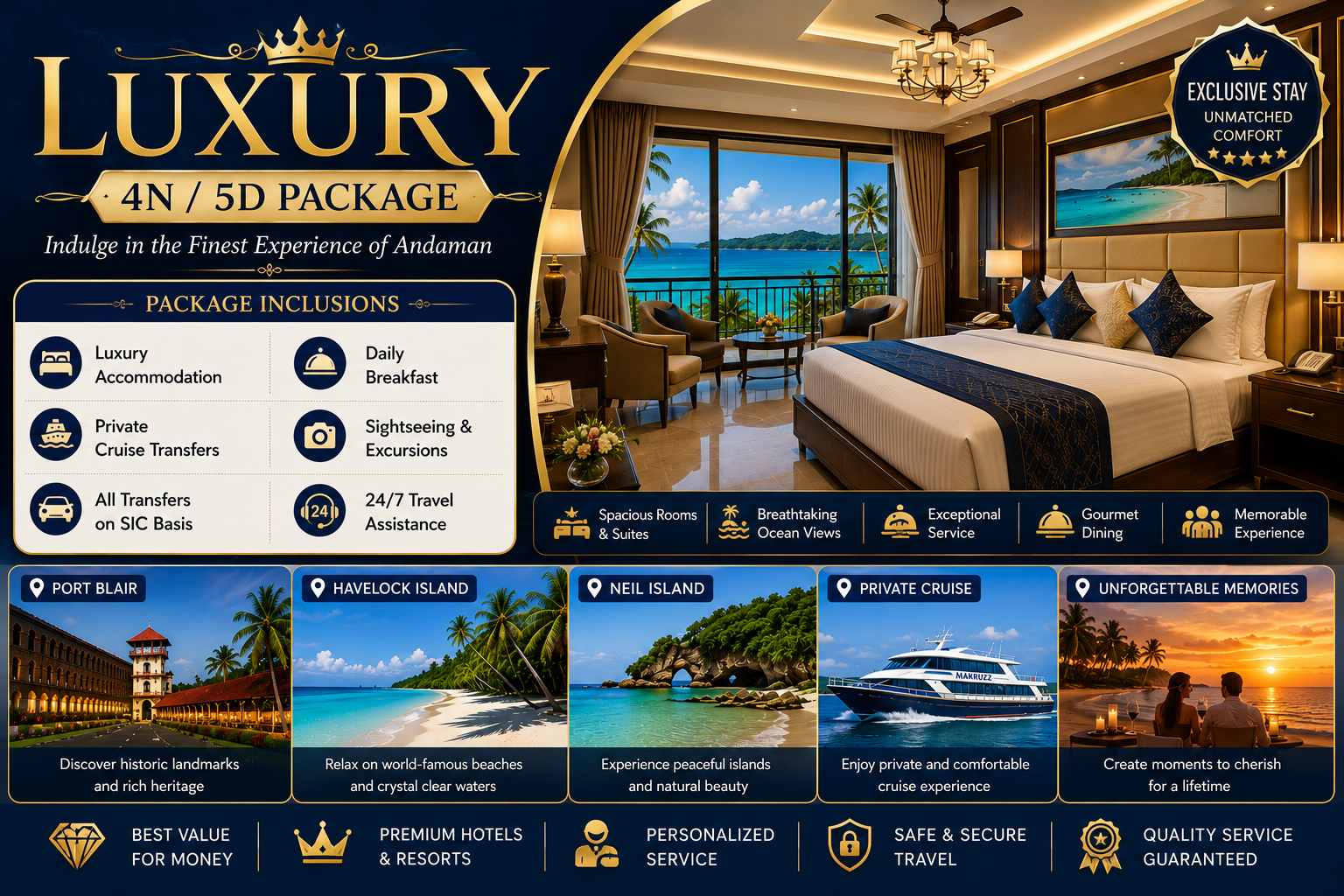 Luxury 4N 5D Andaman Tour Package