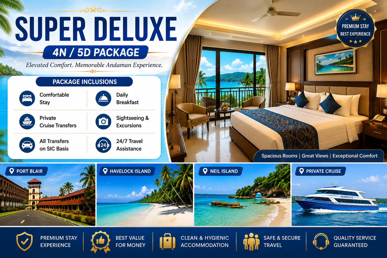 Super Deluxe 4N 5D Andaman Tour Package